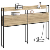 Headboard with Shelf Sonoma oak 120 cm Engineered wood 859686
