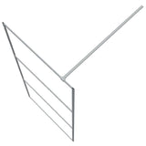 Walk-in Shower Wall Silver 90x195 cm Clear ESG Glass 152116