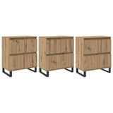 Sideboard 3 pcs Artisan Oak 60 x 35 x 70 cm 3394576