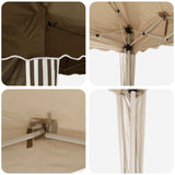 Pop-up Party Tent 575 x 289 x 245 cm Taupe 42019795