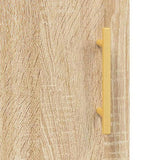 Wall Mounted Cabinet Sonoma Oak 69.5x34x90 cm 828471