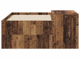 Kids'High Bed Frame with Desk Old Wood Engineered Wood 3422673