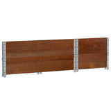 Pallet Collars 2 pcs Brown 100x50 cm Solid Wood Pine 4010285