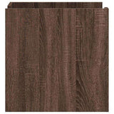 Bedside Cabinet Brown Oak 45x50x50 cm Engineered Wood 848282