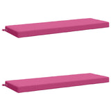 2-Piece Bench Cushions SOEST 2 pcs 100% Polyester Pink 950347