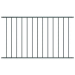 ZNTS Fence Panel Powder-coated Steel 1.7x1.25 m Anthracite 145223