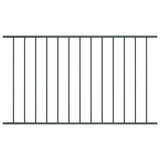 ZNTS Fence Panel Powder-coated Steel 1.7x1.25 m Anthracite 145223