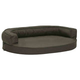 ZNTS Ergonomic Dog Bed Mattress 75x53 cm Linen Look Dark Grey 171290