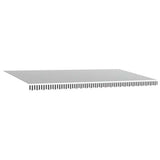 Manual Retractable Awning Anthracite and White 600x300 cm 3310243