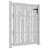 Garden Gate 100x150 cm Corten Steel Bamboo Design 153241