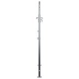 Garden Gate with Lock Silver 85 x 144 cm Stainless Steel 3402582
