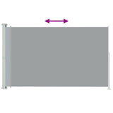 Patio Retractable Side Awning 180x300 cm Grey 313401