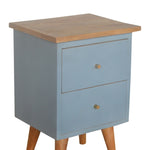 Blue Hand Painted Bedside IN975