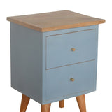 Blue Hand Painted Bedside IN975