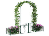 Garden Arch with Lock Green 203 x 50 x 218 cm 42021347