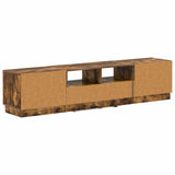 5 Piece LED TV Cabinet Smoked Oak Engineered Wood 3416846