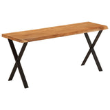Bench with Live Edge 105 cm Solid Wood Acacia 372757