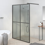 Walk-in Shower Screen 140x195 cm Dark Tempered Glass 151888