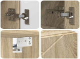 Mirror Cabinet Sonoma Oak 80 x 17 x 55 cm Engineered Wood 883356