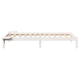 Bed Frame White 90 x 190 cm Solid Pine Wood 873212