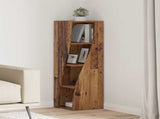 Corner Cabinet Old Wood 32x32x102cm Engineered Wood 889863