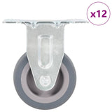 12 pcs Fixed Casters 50 mm 277812