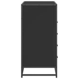 Drawer Cabinet Black 70x41x83.5 cm Engineered Wood 849089