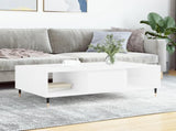 Coffee Table High Gloss White 104x60x35 cm Engineered Wood 827078