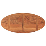 Table Top 140x60x2.5 cm Oval Solid Wood Acacia 370807