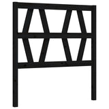 Bed Frame without Mattress Black Small Single Solid Wood Pine 3192455
