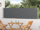 Retractable Side Awning Anthracite 500 x 100 cm Polyester 42035324