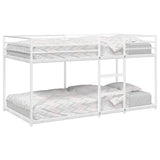 Bunk Bed without Mattress White 107x203 cm Steel 4019887