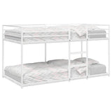 Bunk Bed without Mattress White 90x200 cm Steel 4019884