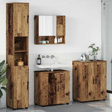 Bathroom Furniture Set 4 pcs Old Wood Engineered wood & Metal 3393011