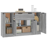 Sideboards 3 pcs Grey Sonoma Engineered Wood 3115834