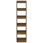 Book Cabinet/Room Divider Brown Oak 40x30x166 cm 813595