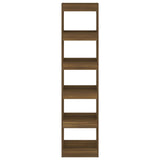 Book Cabinet/Room Divider Brown Oak 40x30x166 cm 813595