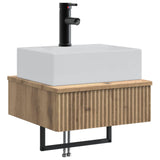 Wall-Mounted Wash Basin Artisan Oak 40 x 41 x 39 cm 890207