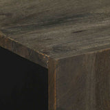 3 Piece Sideboards Black 60x33x75 cm Solid Wood Mango 3309999
