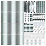 Fence Post Other 52 pcs Silver 3.2 x 3.2 x 140 cm Steel 3350174