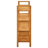 Shoe Rack with 4 Shelves 100x27x80 cm Solid Oak Wood 331750