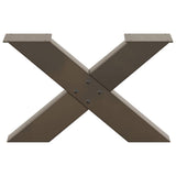 Coffee Table Legs X-Shaped 2 pcs Natural Steel 50x cm Steel 4012939