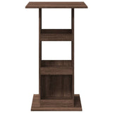 ZNTS Bar Table with Storage Brown Oak 60x60x102 cm Engineered Wood 854334