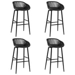 ZNTS 5 Piece Bar Set White and Black 3057431