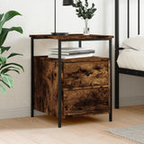 Bedside Cabinet Smoked Oak 44x45x60 cm Engineered Wood 826007