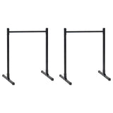 Dip Station 2 pcs Black 55 x 90 x 104.5 cm Powder-Coated Steel 42002571