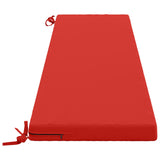 2-Piece Bench Cushions SOEST 2 pcs 100% Polyester Red 949247