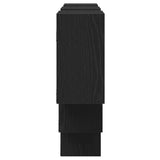 Wall Shelf Black Oak 159x18x66 cm Engineered Wood 868073