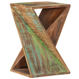 ZNTS Side Table 35x35x55 cm Solid Wood Reclaimed 337995