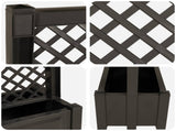 Big Planter with Trellis Anthracite 99.5 x 43 x 133.5 PP 42041730